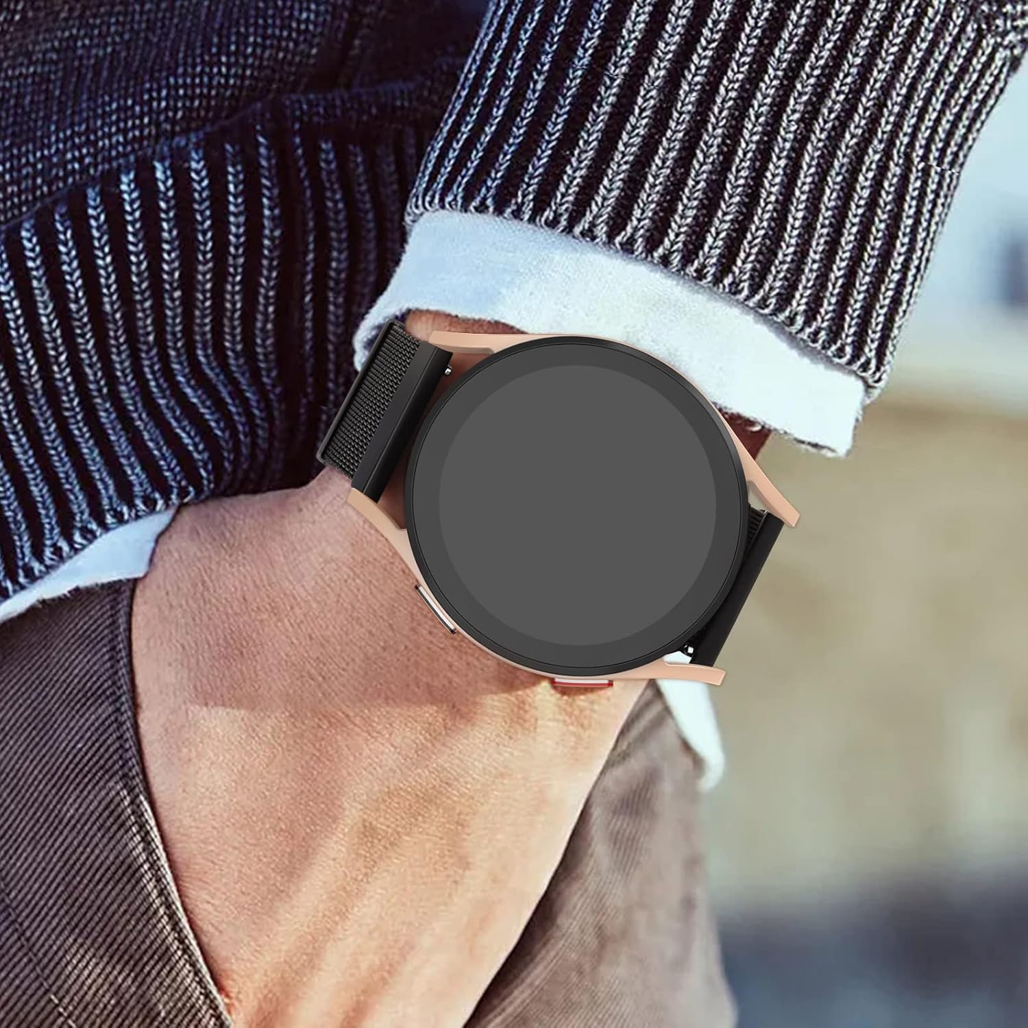 Fitpolo Metal Strap Replacement Band 22mm
