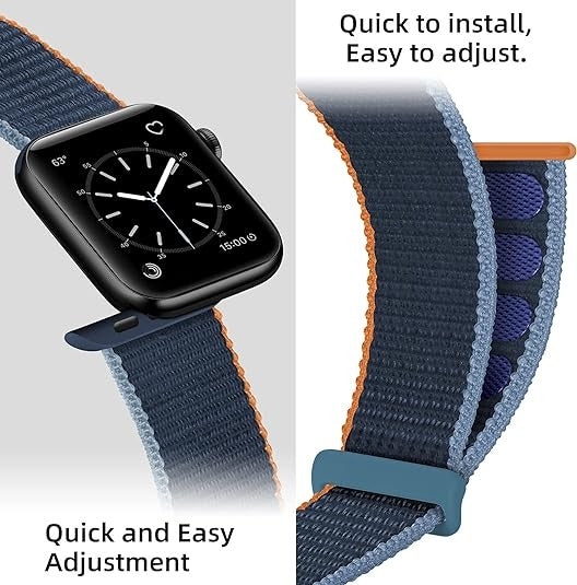 Fitpolo Soft Nylon Sport Strap Replacement band 18mm 20mm 22mm Option3(Free shipping for 2 or more watch straps)
