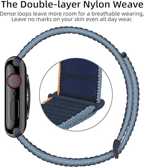 Fitpolo Soft Nylon Sport Strap Replacement band 18mm 20mm 22mm Option3(Free shipping for 2 or more watch straps)
