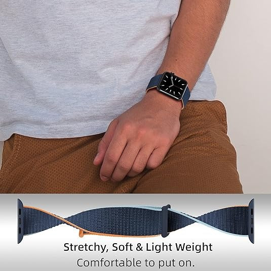 Fitpolo Soft Nylon Sport Strap Replacement band 18mm 20mm 22mm Option3(Free shipping for 2 or more watch straps)