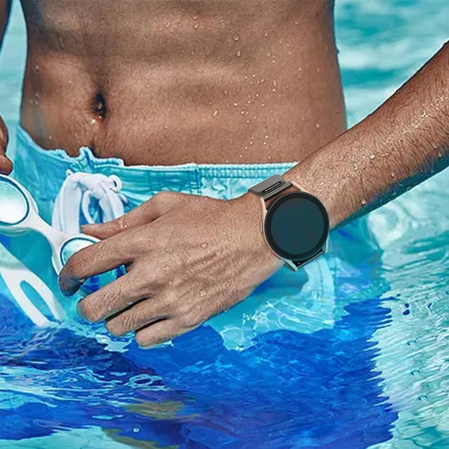 Fitpolo Metal Strap Replacement Band 22mm