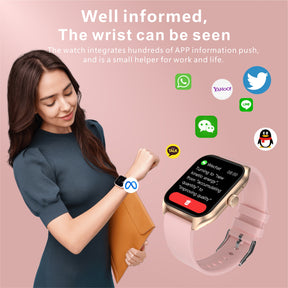 Smart Watch 1.96-inch Large Screen Call Function Skin Temperature Measurement