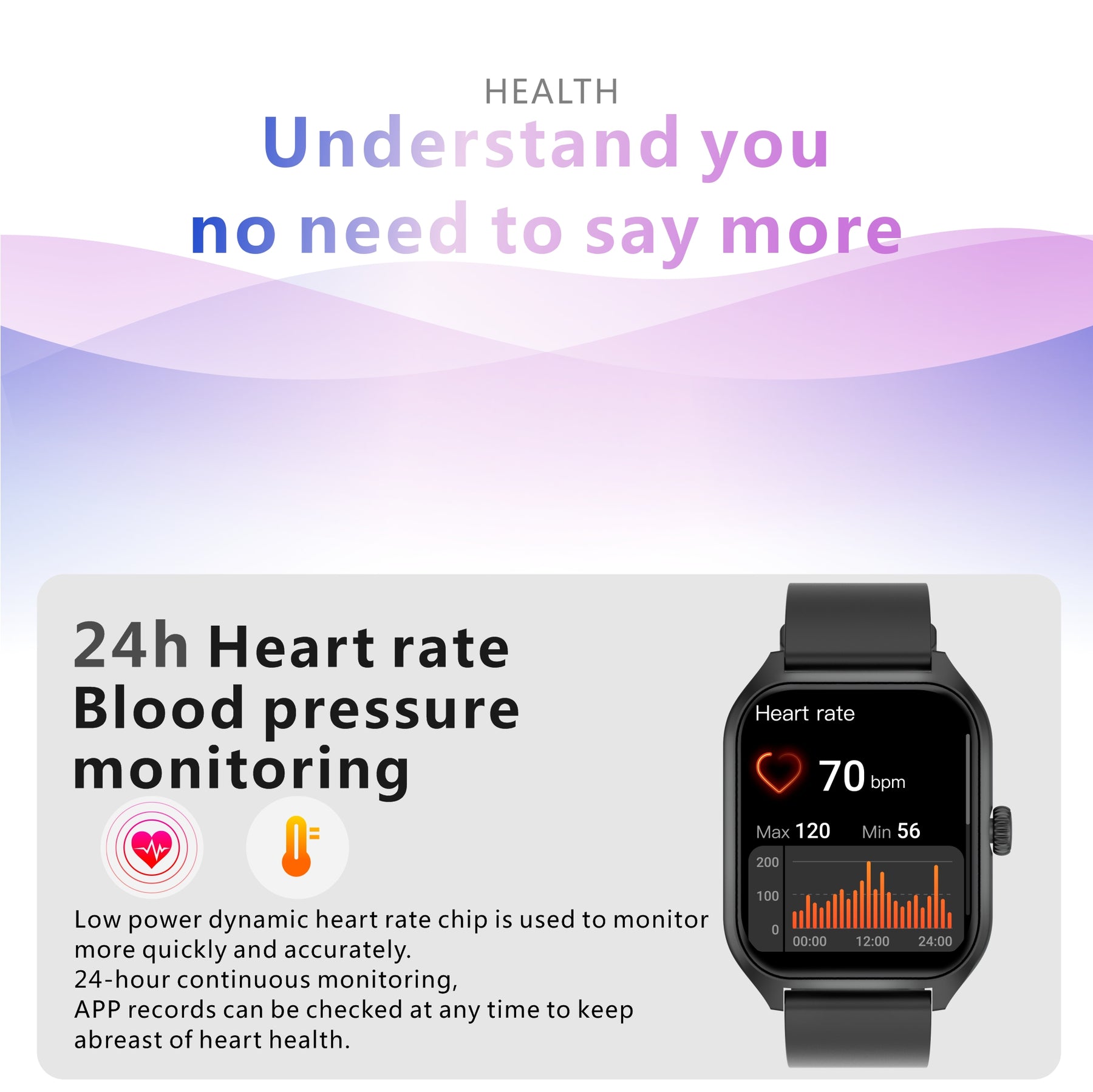 Smart Watch 1.96-inch Large Screen Call Function Skin Temperature Measurement