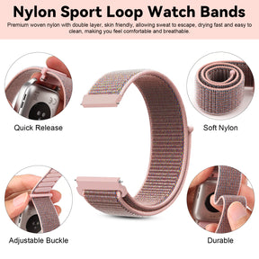 Fitpolo Soft Nylon Sport Strap Replacement band 18mm 20mm 22mm(Free shipping for 2 or more watch straps)