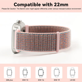 Fitpolo Soft Nylon Sport Strap Replacement band 18mm 20mm 22mm Option2(Free shipping for 2 or more watch straps)