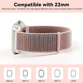 Fitpolo Soft Nylon Sport Strap Replacement band 18mm 20mm 22mm Option4(Free shipping for 2 or more watch straps)