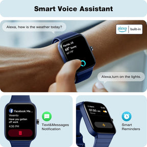 Fitpolo IDW15 Smart Watch for Women, 1.8” Touchscreen, Alexa, Fitness Tracker, Heart Rate & Sleep Monitor