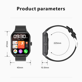 Smart Watch 1.96-inch Large Screen Call Function Skin Temperature Measurement