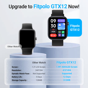 1.99” Amoled Screen Fitness Watch with Bluetooth Call