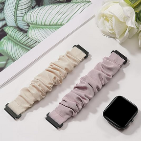 Fitpolo 2 Pack Stretchy Scrunchie Strap Replacement Bands 22mm