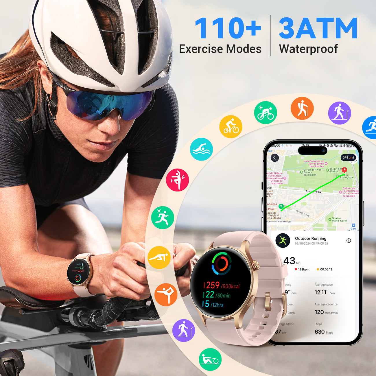 Fitpolo AR 01 Smart Watch With Bluetooth Call Answer 1 32 AMOLED fitpolo-ar-01-smart-watch-with-bluetooth-call-answer-1-32-amoled