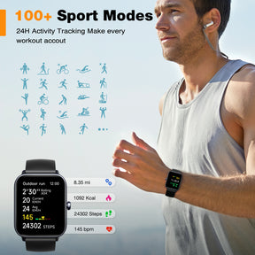 Fitness tracker with heart rate monitor