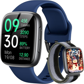 Fitpolo Smart Watch 1.85" AMOLED Fitness Tracker with Bluetooth Call