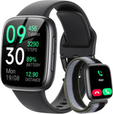 Fitpolo Smart Watch 1.85" AMOLED Fitness Tracker with Bluetooth Call