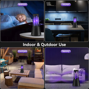 Electric Mosquito Zapper Outdoor Indoor, Powerful Insect Catcher Pro, USB Charging and Low Noise, Electric Mosquito and Fly Killer Lamp with 36V Safe Operation, Effective Pest Control for Homes, Indoors, Outdoors, Patios, and Apartment Essentials