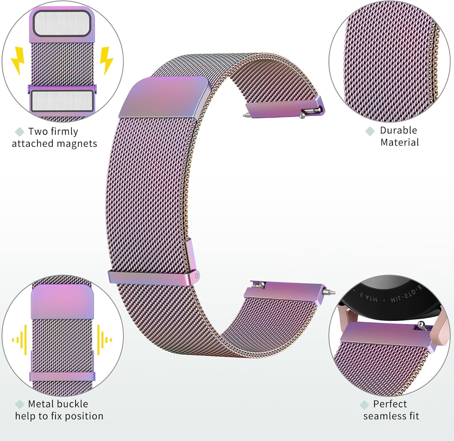 Fitpolo Metal Strap Replacement Band 22mm