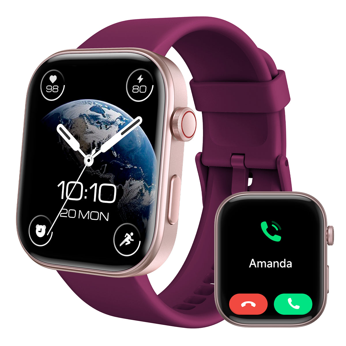 1.99” Amoled Screen Fitness Watch with Bluetooth Call