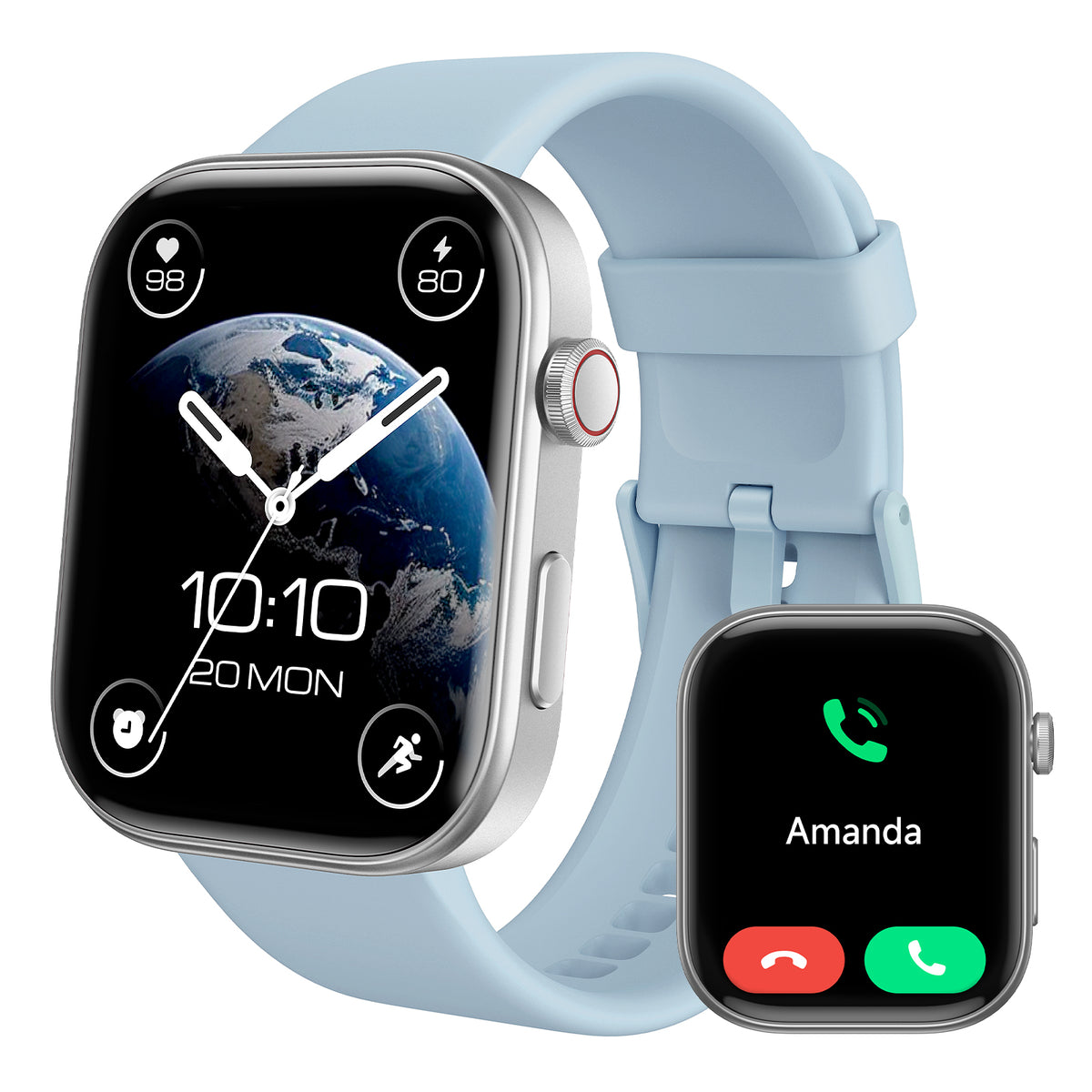1.99” Amoled Screen Fitness Watch with Bluetooth Call