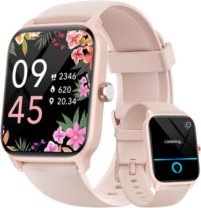 Fitpolo IDW13 Smart Watch for Women, 1.8" HD, Alexa, Bluetooth Call, IP68, Health & Sports Tracker.