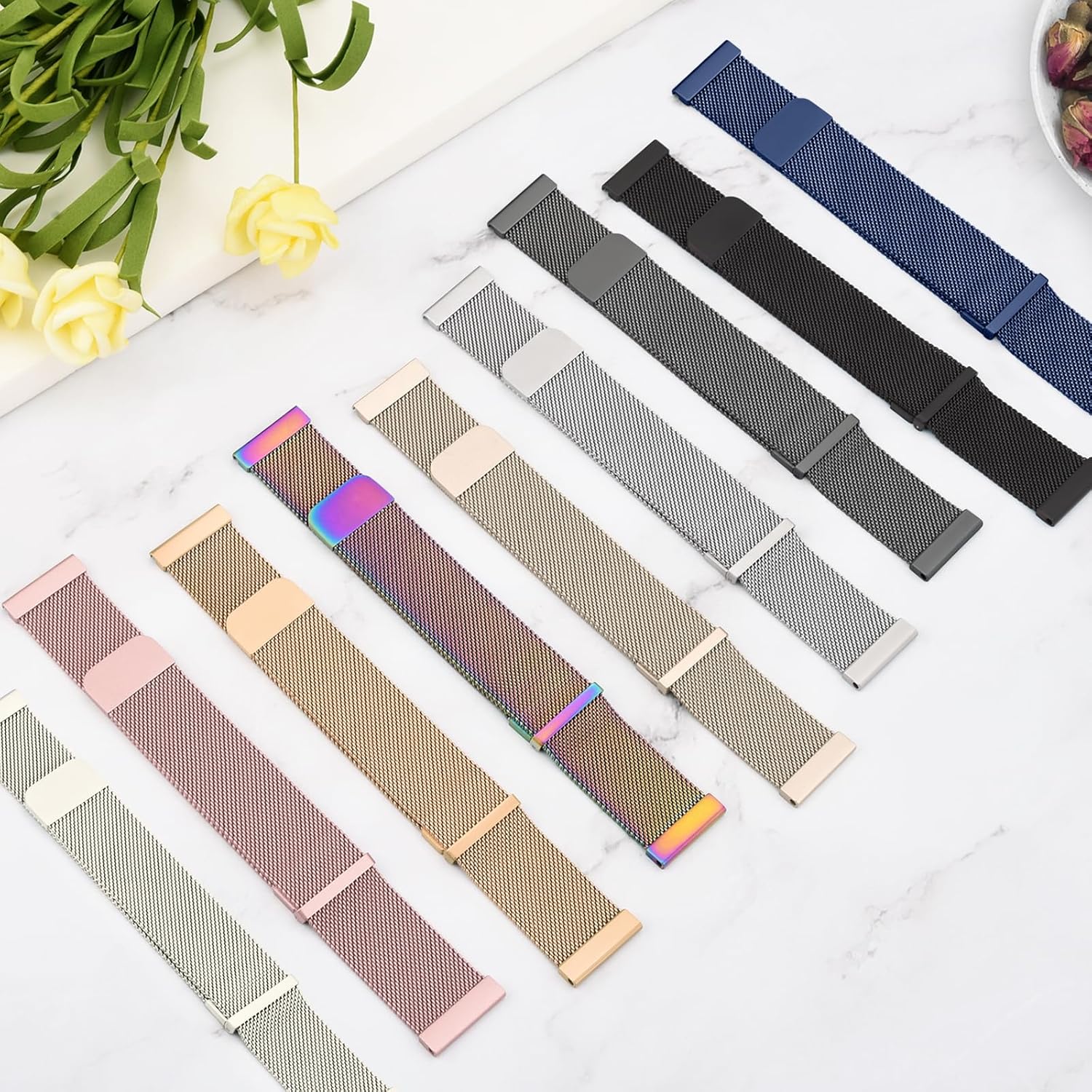 Fitpolo Metal Strap Replacement Band 22mm