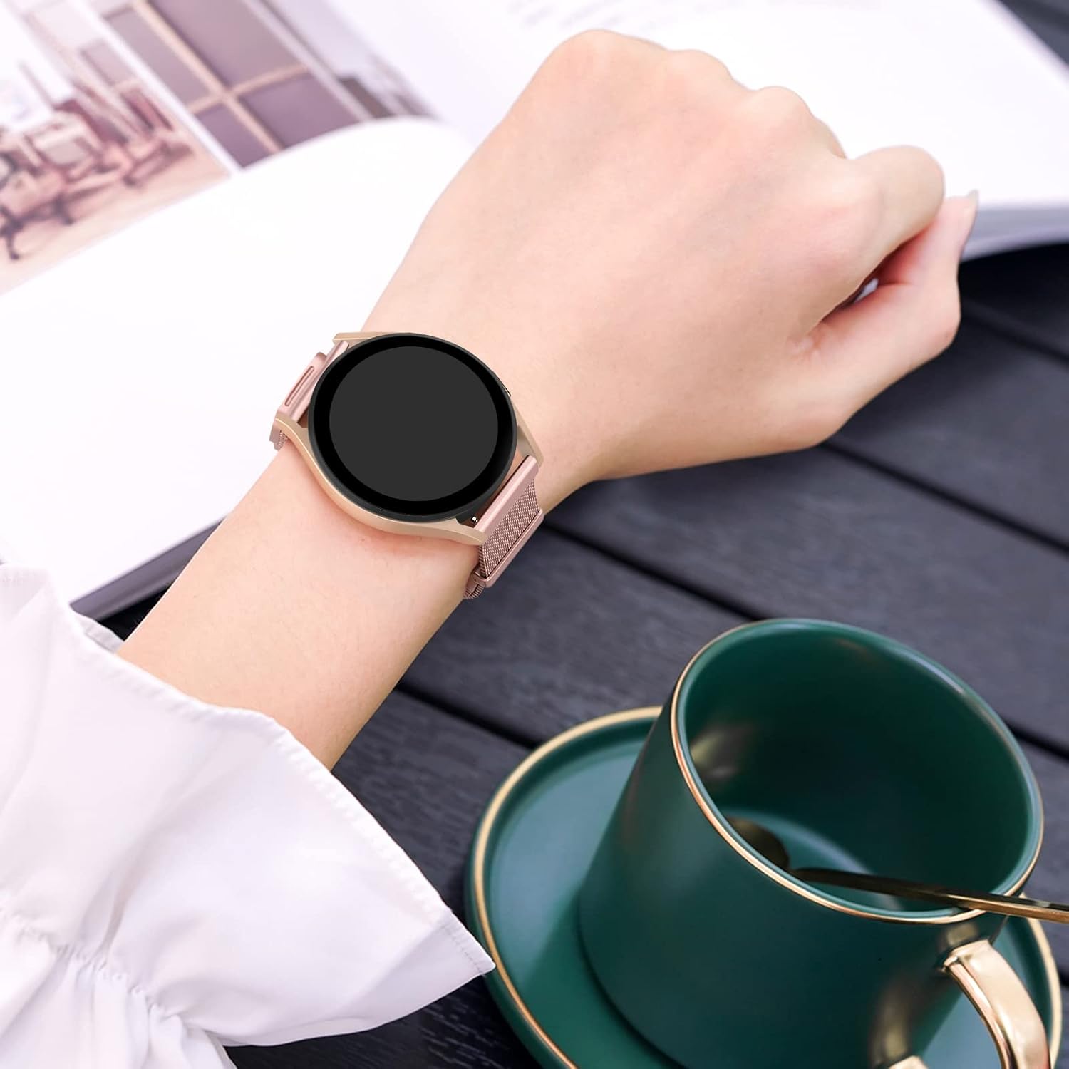 Fitpolo Metal Strap Replacement Band 22mm