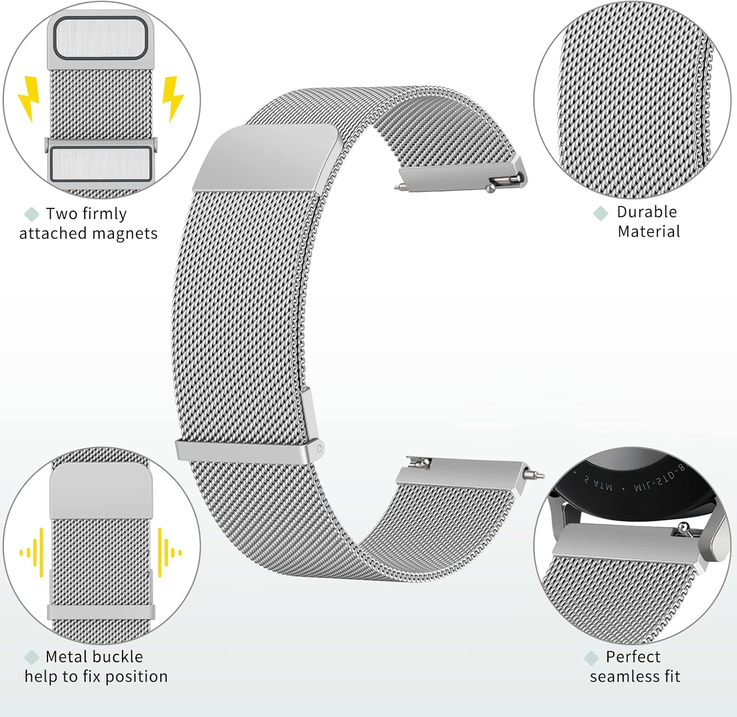 Fitpolo Metal Strap Replacement Band 22mm