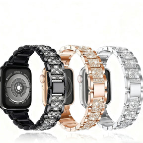 【Band Only!】Jewelry Bling Diamond Metal Replacement Band