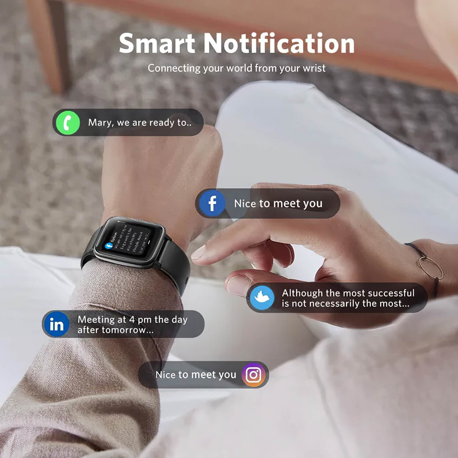 Reseña del Reloj Inteligente de Mujer Fitpolo H205, Smartwatch con Ritmo  Cardíaco y Podómetro 