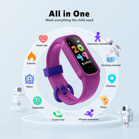 Fitpolo Fitness Tracker For Kids-Purple